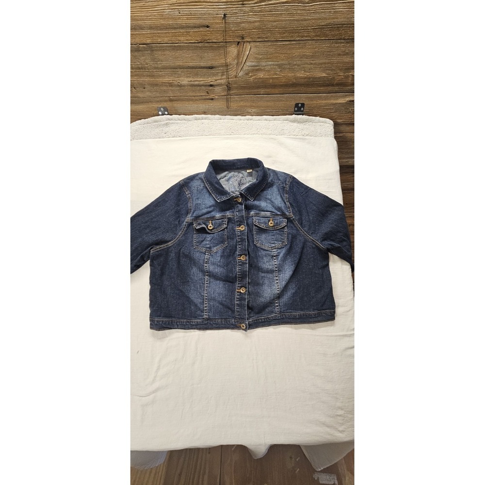 One World Live And Let Live Denim Jacket Size 3x